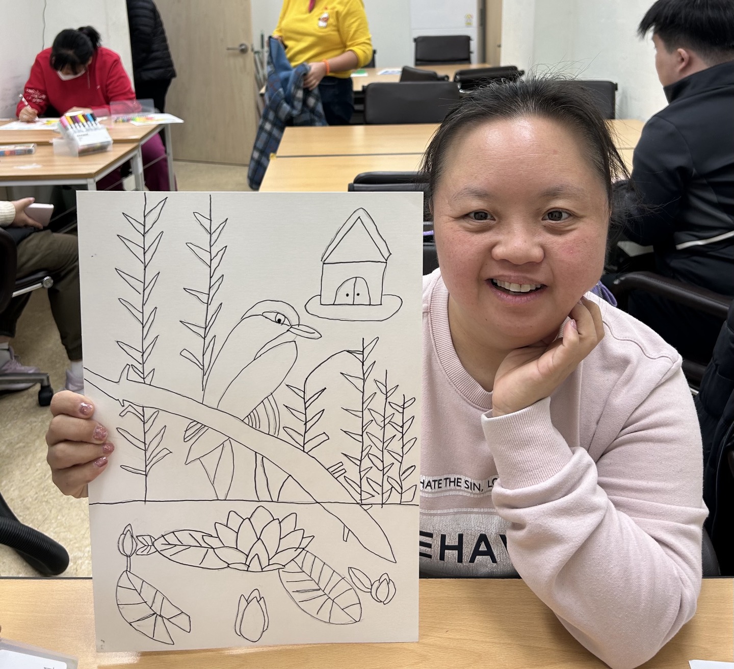 11월 13일 수요일 미술 공예 동아리#캔버스 액자 꾸미기#열심열심#