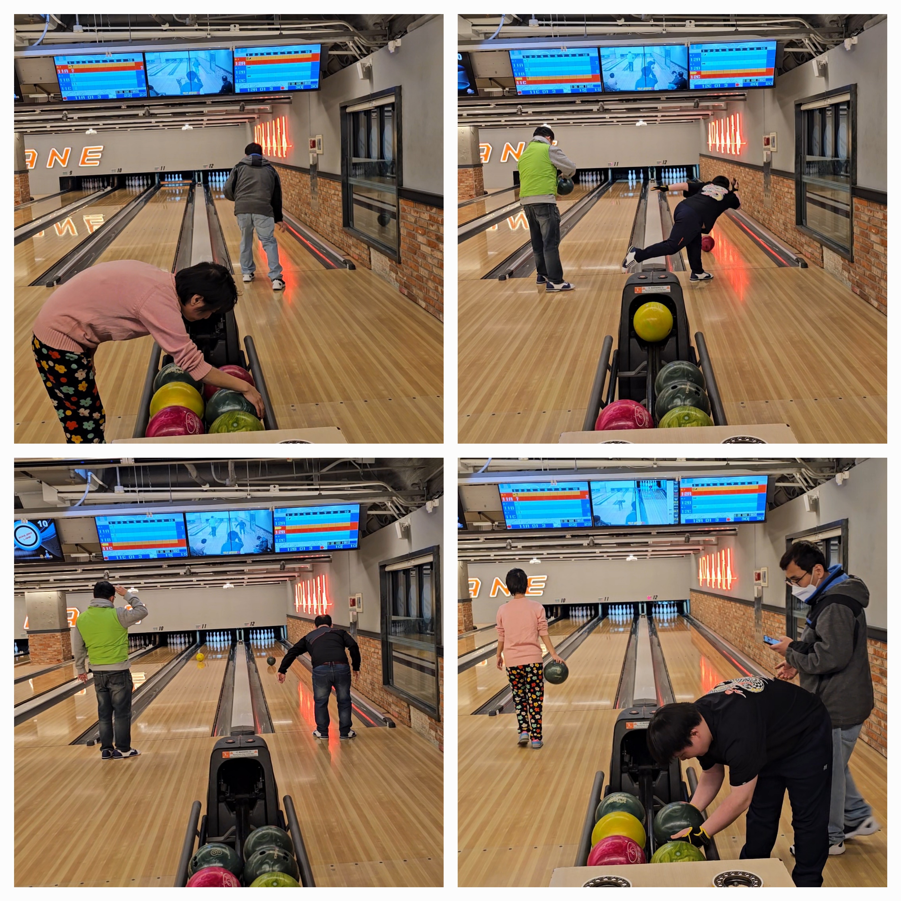 4월 9일 수요일 볼링 A팀# 볼러스레인 볼링장