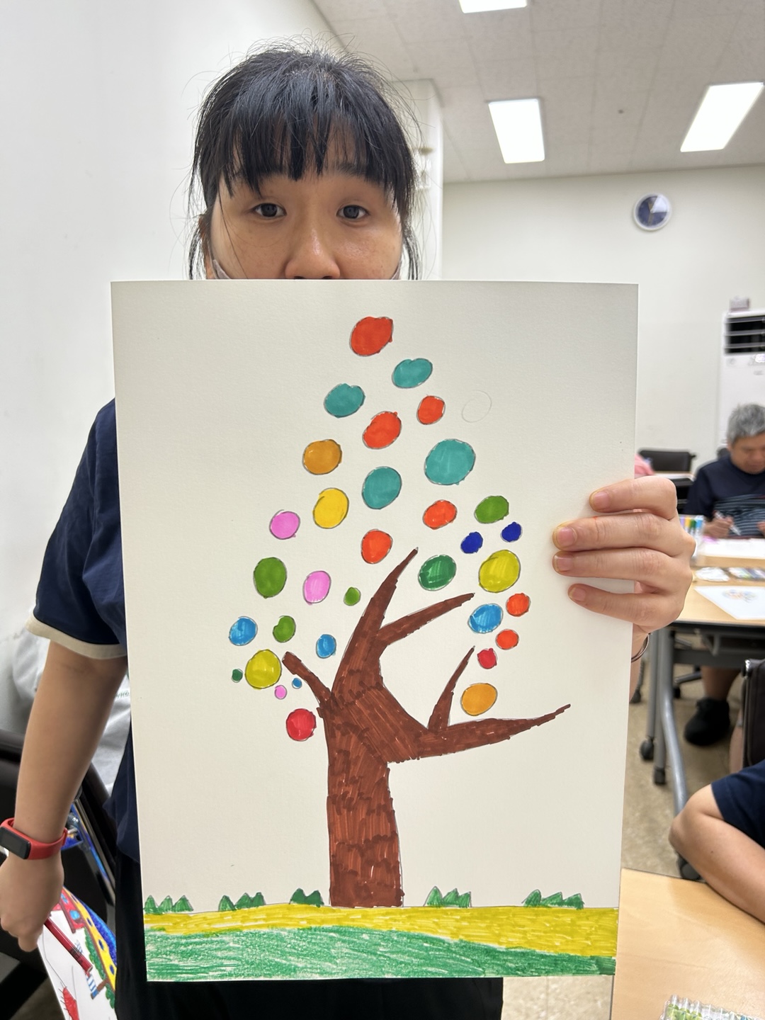 7월 4일 미술 동아리#포장지#여러가지 꽃