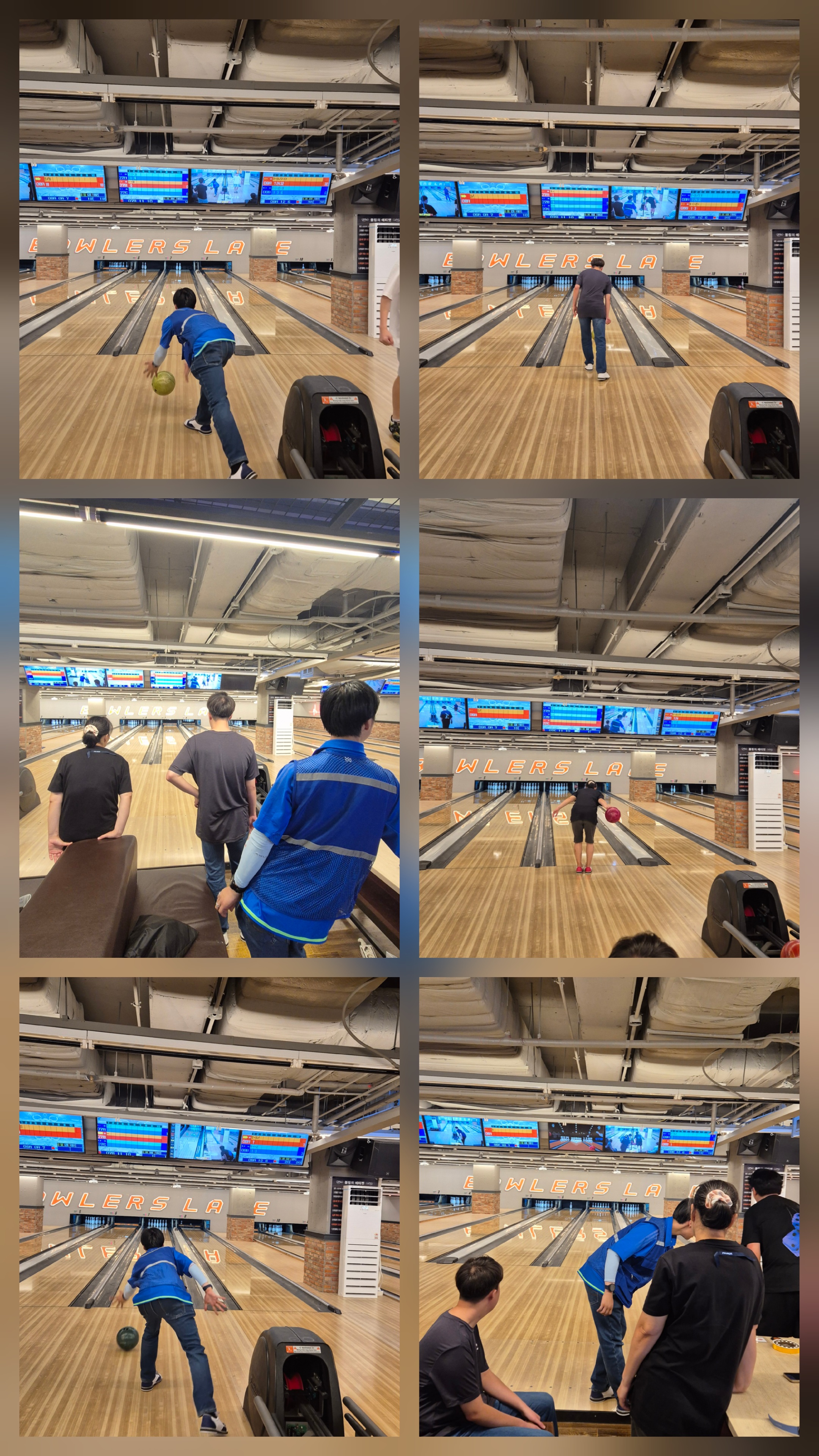7월 31일 볼링 B팀#목요일#볼러스레인 볼링장~~!!